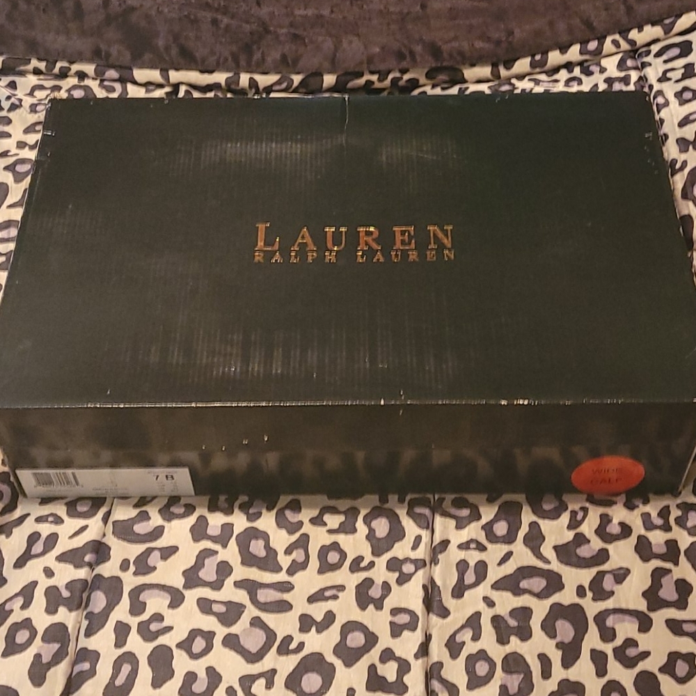 Ralph Lauren 'Mariah' Blk boots Size 7B wide calf - Picture 10 of 10